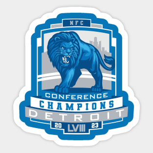 NFC Champs 2023 Lions Sticker